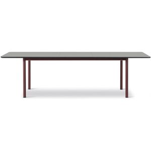 Fredericia 6632 Plan Table Extendable 100x260 cm - Sort Nanolaminat/Bordeaux