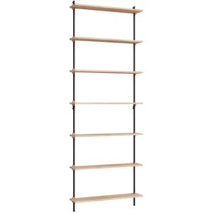 Moebe Wall Shelving Sets 230x85 cm - Oak/Black