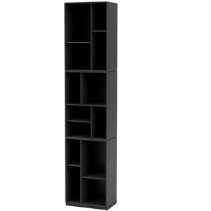 Montana Selection Loom Bogreol med sokkel 3 cm 46,8x208,8x30 cm - 04 Anthracite