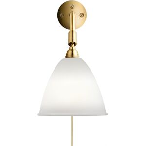 GUBI Bestlite BL7 Wall Lamp Ø:16 cm Brass base - Bone China skærm