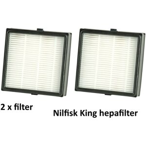 2 stk. Nilfisk King, GM 500-Serien, Mocca Hepafilter