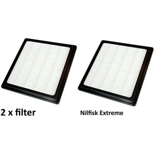 2 stk. Nilfisk Extreme hepafilter - Kompatibel