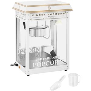 Royal Catering Popcornmaskine - hvid og guld RCPS-WG1