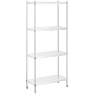 Stålreol - 80 x 40 x 180 cm - Royal Catering - 200 kg RCER-8040