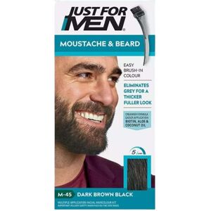 Just for Men Moustache and Beard Gel-Based Hair Dye Easy Application 1 un. M-45 Dark Brown Black