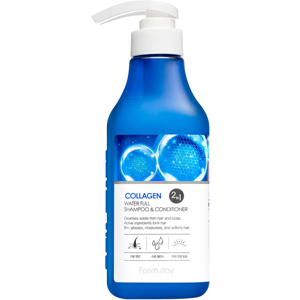 FarmStay Collagen Water Full 2-in-1 Hair Shampoo and Conditioner 530mL