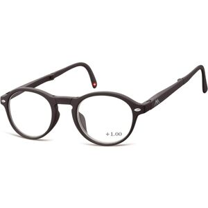 Montana Eyewear Folding Reading Glasses Unisex Black 1 un. +1.00