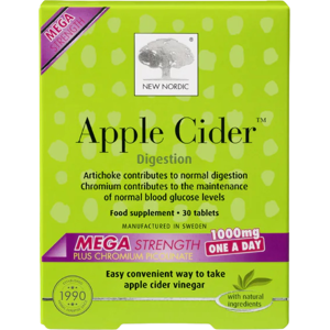 New Nordic Apple Cider Mega Food Supplement with Apple Cider Vinegar 30 pills