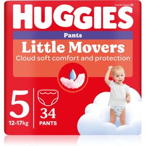 Huggies Little Movers Pants buksebleer til engangsbrug 12-17 kg 34 stk.