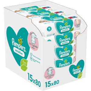 Pampers Sensitive Vådservietter til børn til sensitiv hud 15x80 stk.