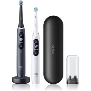 Oral-B iO8 Elektrisk tandbørste DUO Black & White 2 stk.