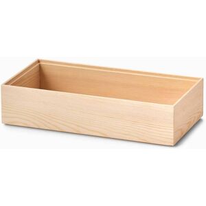 Zeller Stabelbar kasse i fyrretræ (3 størrelser) - Natur - 30cm x 15cm x 7cm - Sylvia