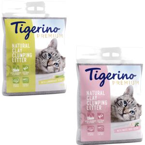 2x12kg Mixpakke: Hvid Rose + Citrongræs Tigerino Premium