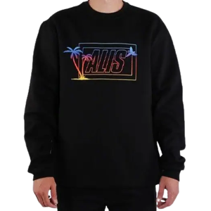 Alis Sunset Box Logo Crewneck (Sort)