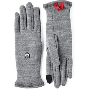 Hestra Gravita Merino Liner - 5 Finger, Grey Str. 11