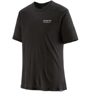 Patagonia Mens Cap Cool Merino Graphic Shirt, Heritage / Black