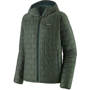 Patagonia Mens Nano Puff Fitz Roy Trout Hoody, Old Growth Green M