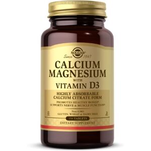 Solgar - Kalsium, magnesium ja D3-vitamiini (150 tablettia)