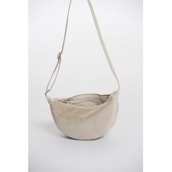 Rino & Pelle Crossbody Tas Dalina Rond mini Beige dames Beige unisex