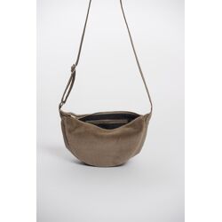 Rino & Pelle Crossbody Tas Dalina Rond mini Bruin dames Bruin unisex