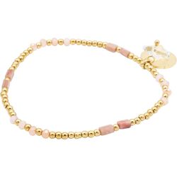 Embrace Design Armband Dahlia Geel dames Goud unisex