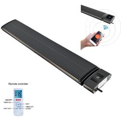 Quality heating Wifi infrarood black heater 1800 W en 2400 W