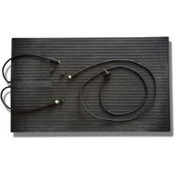 Quality heating Koppelbare rubberen infrarood warmtemat - Waterbestendig 60 x 100 cm - 300 Watt
