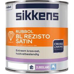 Sikkens Rubbol BL Rezisto Satin Acryl 1L zuiver wit RAL9010