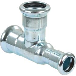 VSH Xpress staal pers T-stuk verloop 22x22x15mm