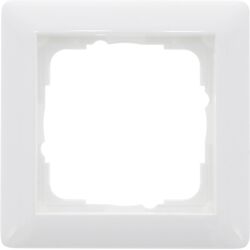 Gira System 55 afdekraam 1-voudig Glanzend wit