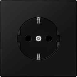 Jung LS990 wandcontactdoos RA inbouw Mat zwart