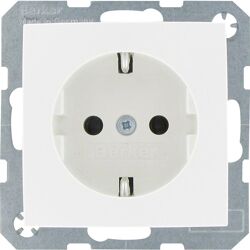 Berker S.1 wandcontactdoos RA inbouw Glanzend wit