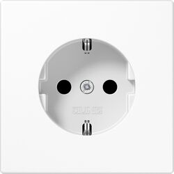 Jung LS990 wandcontactdoos RA inbouw Alpin wit