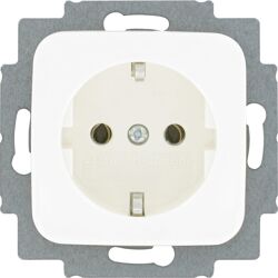 Busch-Jaeger Reflex SI wandcontactdoos RA inbouw Glanzend wit