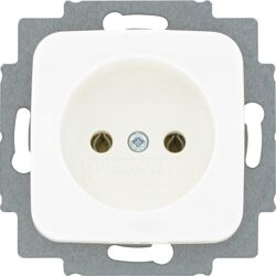 Busch-Jaeger Reflex SI wandcontactdoos inbouw Glanzend wit