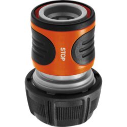 Gardena slangstuk met waterstop 19mm (3/4)