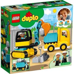 Lego DUPLO - Truck & Graafmachine met rupsbanden Constructiespeelgoed