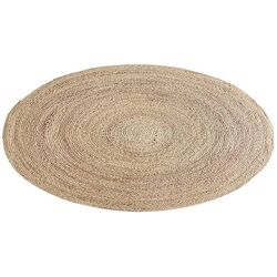 WOLLIES Amsterdam Zeegras Vloerkleed, Handgemaakt, Naturel, ⌀150 cm