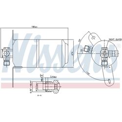 Droger, airconditioningsysteem NISSENS 95025