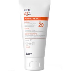 Leti at4 Atopic Skin Facial Cream with Sun Protetion SPF20 50mL SPF20
