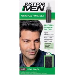 Just for Men Original Formula Shampoo Coloring Restores Natural Color 1 un. H-55 Real Black