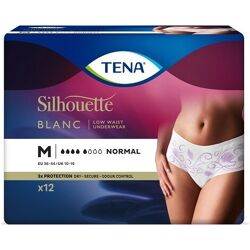 Tena Lady Pants Silhouette Absorbent Underpants 12 un. Blanc M