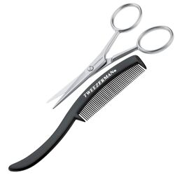 Tweezerman Gear Moustache Scissors with Comb Set 1 un.
