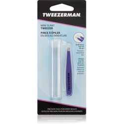 Tweezerman Mini Slant Pincet met Schuine Punten Mini met reisetui Lavender 1 st