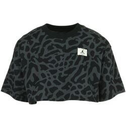 Nike T-shirt Wms Jordan Gfx Spr Crp Tee Zwart