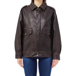 Liu Jo Leren jas MF5097E1051 Bruin