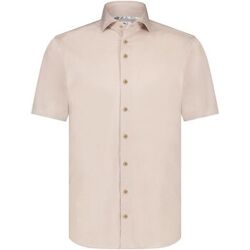 R2 Amsterdam Overhemd lange mouw R2 Overhemd Korte Mouwen Knitted Piqué Beige Beige