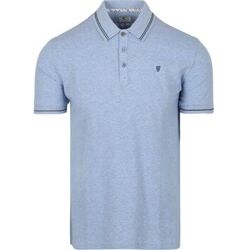 R2 Amsterdam T-shirt Polo Soft Solid Light Blue Blauw