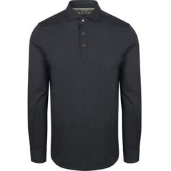 R2 Amsterdam T-shirt R2 Camicia Polo Jersey Navy Blauw