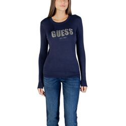 Guess Trui LS CN REYNA LOGO SWTR W5BR40 Z2NQ2 Blauw